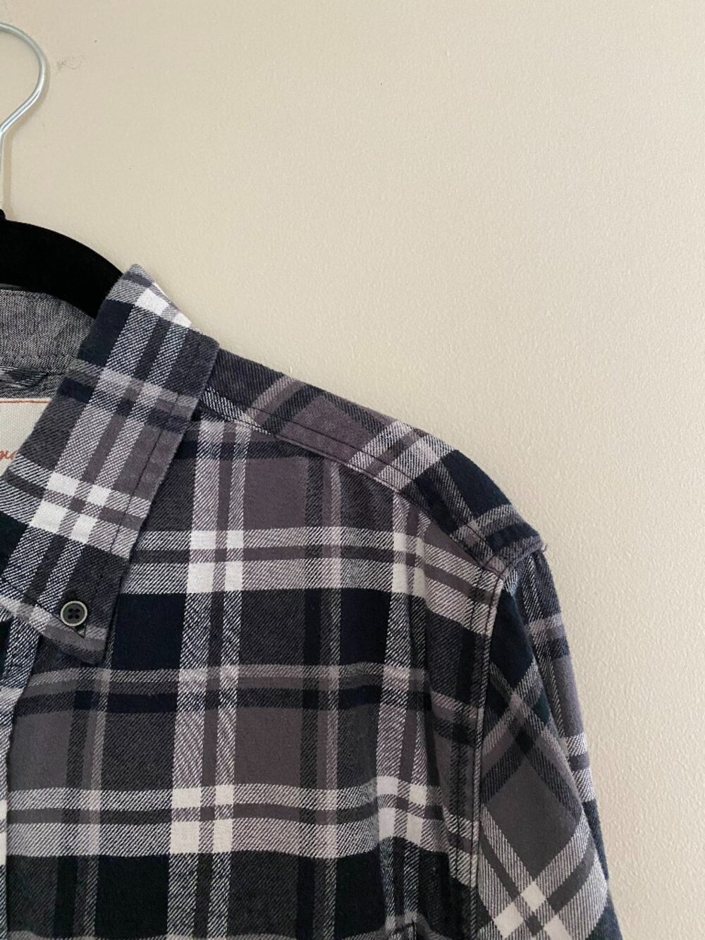 Bluew Gray and White Weatherproof Vintage Flannel